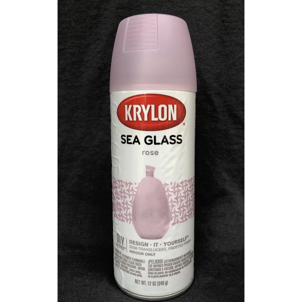 Krylon Sea Glass Rose Spray Paint 12 oz DIY Series Indoor New #9051